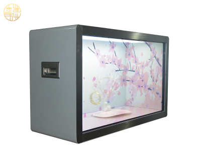 55寸透明液晶屏展示柜（后開門）