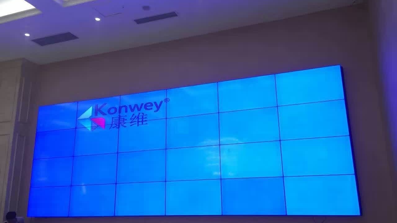 河北省衡水市泰華旭景與我司合作安裝壁掛前維護(hù)支架，拼接屏工程案例