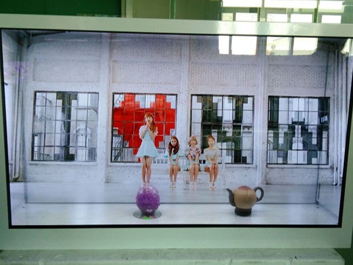 85寸簡易透明液晶屏展示柜 85寸簡易透明液晶屏展示柜