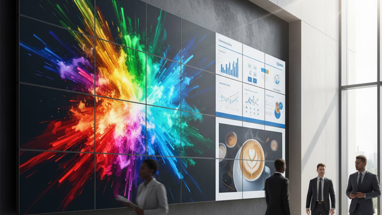 康維液晶拼接墻：破解大屏難題，定義全新視覺標準