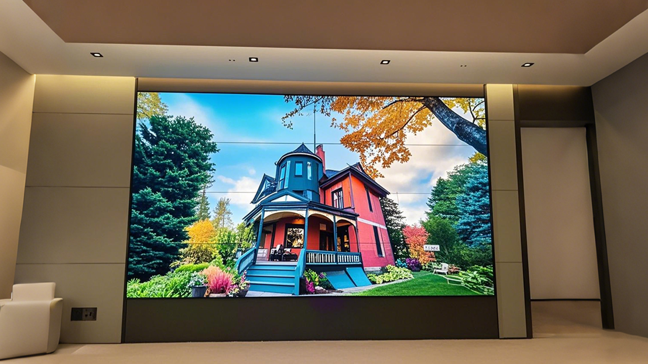 康維偉業(yè) 55 寸拼接屏：于澳門金融大堂走廊，繪就信息傳播綺夢